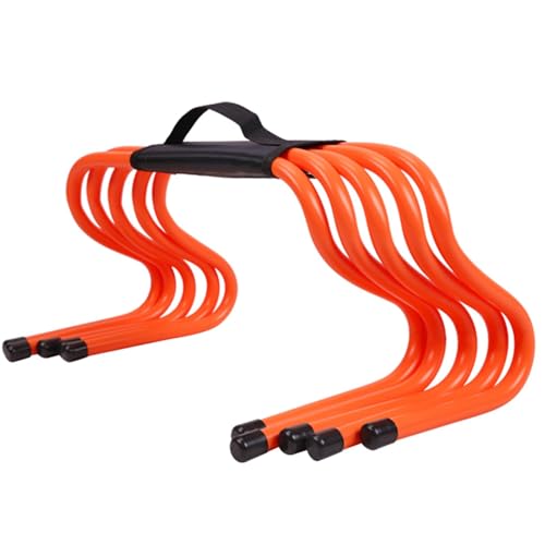 5 PCS Speed Training Hurdles Fitness & Speed Training Equipment,Agility Hurdles Training Equipment,Indoor Outdoor Sports Practice Hurdles with Carry Strap