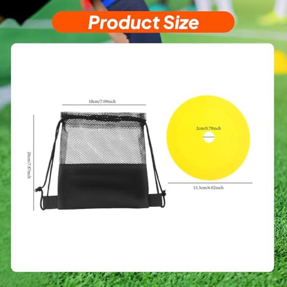 Menolana 10Pcs Markers Flat Cones Plates Floor Dots Multipurpose Field Court Markers Flat Discs for Soccer Practice Speed Sports