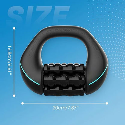 Electric Handheld Rolling Massager - Percussive Massager, Targeting Knots with Precision Deeply Relieve Muscle Soreness, Improve Blood Circulation, 3-Speed Spin for Back, Shoulders, Legs. (Black)