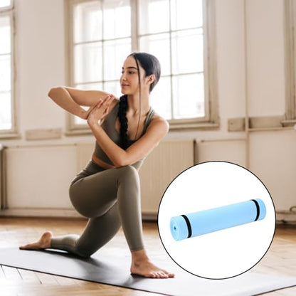Sports Fitness Mat Exercise Body Building Blanket Nonslip Exercise Pad Gymnastics Mat Fitness Equipment Sports Supplies - color: Sky Blue