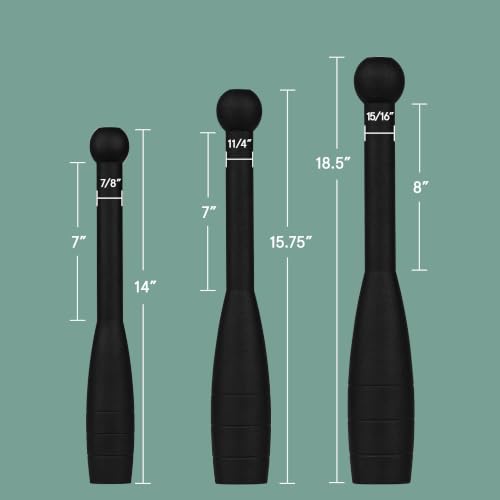 Retrospec Grip Steel Club Strength Training, Rehabilitation, Stretching, Conditioning and Rotational Training - Options for Women & Men - style: 10 lb