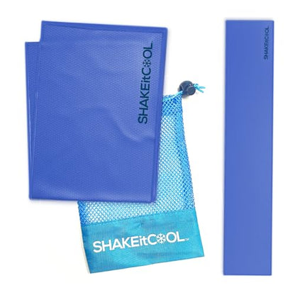 Original Cooling Towel – Be Cool in Style - Heat Relief, Soft, Lightweight, Sun Protection, Easy Clean - Perfect for Biking, Running, Yoga, Gym, Gardening - Blue - color: Blue