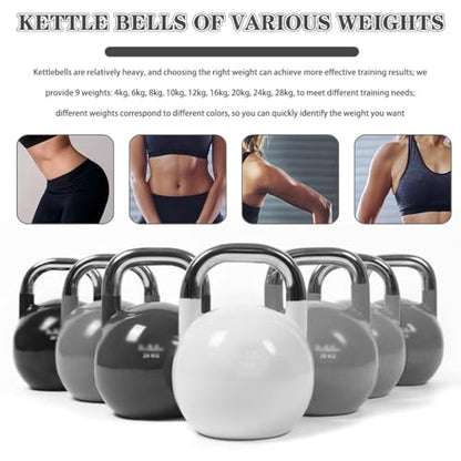 Kettlebell Weights for Women Men's Muscle Training Kettle Bells, Professional Gym Dumbbell, Squat/Swing/Lunge, Beginner Sports Equipment(Grey-10kg) - color: Grey-10kg