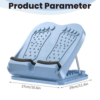 Calf Stretcher Slant Board 13-Level Adjustable Foldable Stretching Ramp with Magnets for Plantar Fasciitis Achilles Stretch Achilles Stretcher Ankle Balance Board Ankle - color: Blue