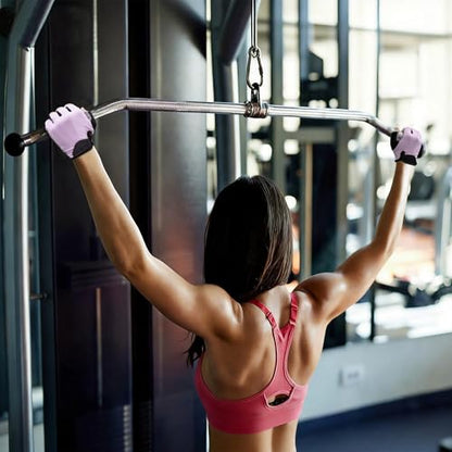 Workout Gloves for Women Men, Full Palm Silicone Grip, Padded Half Finger Gloves for Gym, Weight Lifting, Cycling