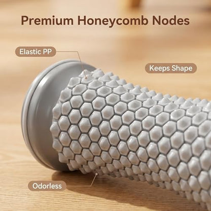 Foot Roller for Plantar Fasciitis Relief – Honeycomb Massage Stick for Arch & Heel Discomfort, Deep Tissue Muscle Recovery Tool for Runners Athletes Yoga