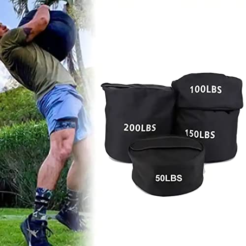 Strongman Sand Bag - Training Sandbag, Heavy Duty Workout Sandbags Fitness Weights Sandbags for Training, Fitness, Lifting, Cross-Training Workouts, Exercise and Military Conditioning - size: 200LB