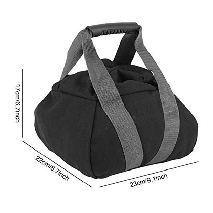 Adjustable Weightlifting Training Sandbag with Soft Rubber Handle, Oxford Cloth Material, Empty Fill Bag for Sand or Soybeans, 45 Pounds Capacity