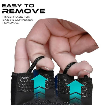 Workout Gloves for Men, Durable Palm Grip Gym Gloves Women Half Finger Elasticated Training Weight Lifting Strength Bodybuilding Anti Slip Cycling Gloves Exercise