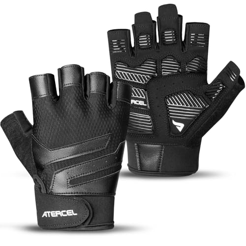 ATERCEL Gym Workout Gloves for Men and Women, Weight Lifting Gloves with Excellent Grip, Lightweight Fitness Gloves for Training, Cycling, Pull Ups, Exercise, Climbing, Rowing and Weightlifting - size: Small
