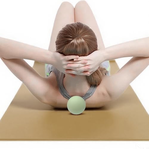 2PCS Firm Massage Lacrosse Balls for Myofascial Release, Muscle Knots, Trigger Point Therapy, Yoga Deep Tissue Massage, Foot Plantar Fasciitis, Muscle Soreness Massager Ball