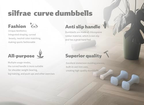 Dumbbell Set of 2 Neoprene Dumbbell Anti-Slip Hand Weights