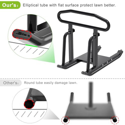 Dolibest Weight Sled Bundle: Portable Weight Sled with Handle & Fitness Sled for Strength Training and Speed Improvement, Innovative Design for Easy Obstacle Clearance, Suitable for 1-2" Weight Plates