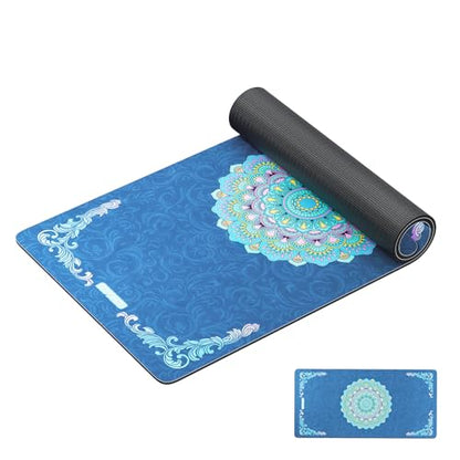HAPBEAR Large Yoga Mat - 72"x36" Extra Wide Exercise Mat - 1/4" Thick Dual Color PVC | Anti-Slip Surface & High Cushioning - Ideal for Yoga, Pilates & Home Workouts - Bonus Mesh Bag