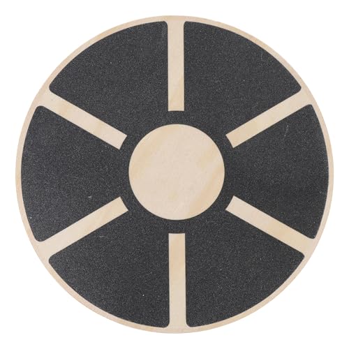 Wooden Balance Board, Anti Slip Stability Trainer for Core Strength Mobility Training with Textured Surface for Adults Youth Home Gym Physical Therapy