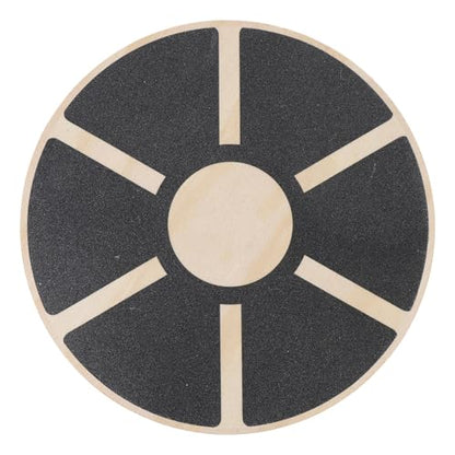 Wooden Balance Board, Anti Slip Stability Trainer for Core Strength Mobility Training with Textured Surface for Adults Youth Home Gym Physical Therapy
