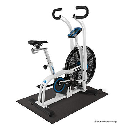 Xterra Floor Mat — Heavy Duty, Thick 6mm PVC, Nonslip, Textured Fitness Equipment Floor Protector for Treadmill or Bike - style: Bike Mat