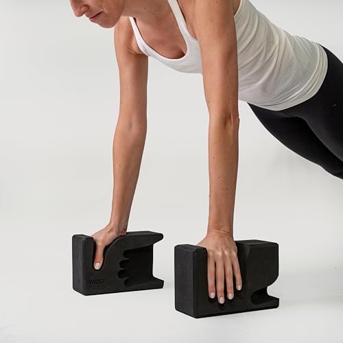 WRISTBuddy® Yoga Blocks 2-Pack (Left + Right) — Ergonomic, Hand-Shaped EVA Blocks for Wrist Relief & Better Grip | Doctor-Designed Support for Yoga, Pilates, Handstands, Push-Ups & Rehab