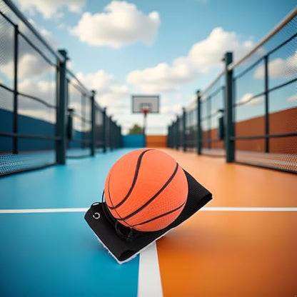 Reaction Training Ball with Adjustable Wrist Strap, Basketball Reflex Trainer, High-Elasticity Rubber, Agility Exercise Equipment
