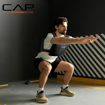 CAP Adjustable Weighted Vest 20–150 lbs for Strength Training, Running & Workouts, Weight Vest for Men & Women, Fitness Training Vest - style: 20lbs-S