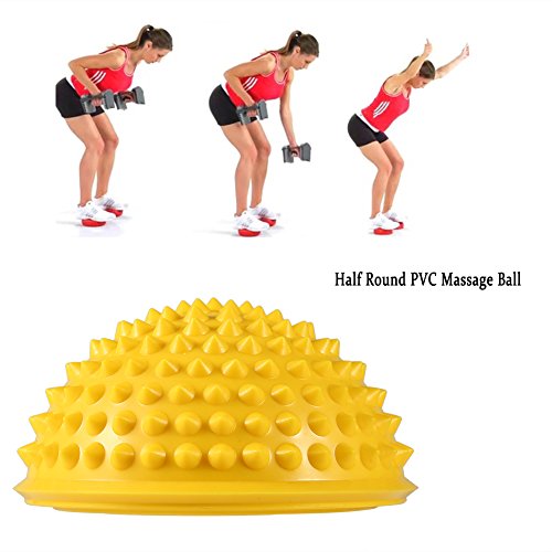 Half Round Massage Ball, Spiky Point Hemisphere Use for Yoga Fitness Exercise Gym Balancing Pad