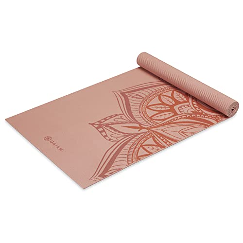Gaiam Yoga Mat - Premium Thick Non Slip Exercise & Fitness Mat for All Types of Yoga, Pilates & Floor Workouts - color: Sunset Point