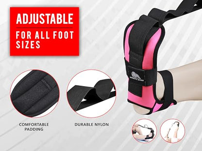 Foot and calf stretcher for planter fasciitis, Heel Spurs, Foot Drop, Achilles Tendinitis, Hamstring Strains, and Calf Muscle Stretching
