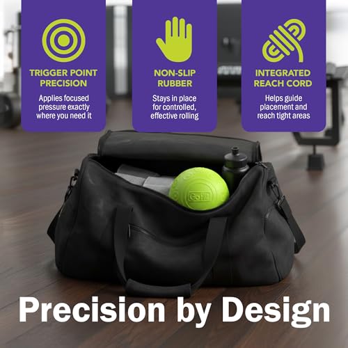 GoFit 5 Inch Massage Ball - Muscle Pain Management, Green