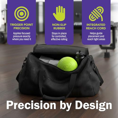 GoFit 5 Inch Massage Ball - Muscle Pain Management, Green