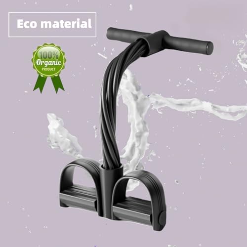 Resistance Bands for Exercise,6-Tube Elastic Yoga Pedal Puller Resistance Band, Natural Latex Tension Rope Fitness Equipment, for Abdomen/Waist/Arm/Leg Stretching Slimming Training