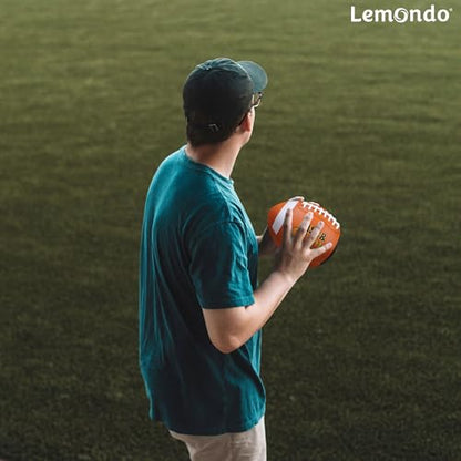 PassCatch Training Football, Enhance Passing Catching Skills, Official & Youth Size(with Pump)