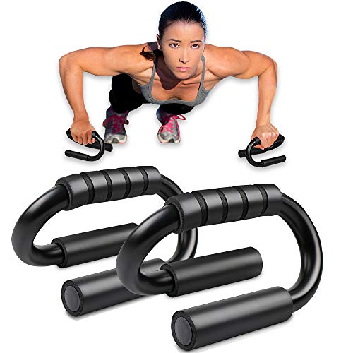 Push Up Bars - Strong Steel Pushup Stands with Comfortable Foam Grip and Non-Slip Bars for Muscles Chest Women Men