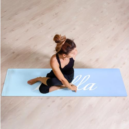 Custom Name Yoga Mat,Personalized Travel Yoga Exercise Mat,Non Slip,Perfect for Kids & Adults,Gradient Color D Series - color: Style 3