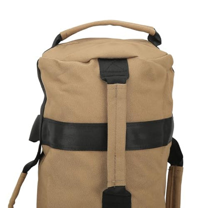 Multi-Purpose Fitness Sandbag with Filler Bags and 6 Handles, Oxford Fabric Training Weight Bag, for Indoor Gym - color: Khaki