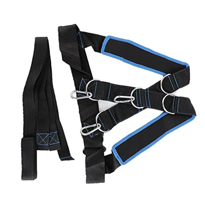 Strength Training Sled Shoulder Harness with Resistance Band, Durable Nylon Material, Adjustable for Comfort, Ideal for Speed and Endurance Training, Suitable All Fitness Levels