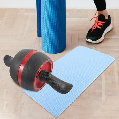 Toddmomy Ab Roller Wheel with Automatic Rebound, Abs Exercise Wheel for Core Workout and Abdominal Training, Home Fitness Equipment for Men and Women