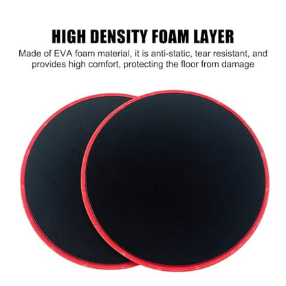 MiOYOOW 10PCS Core Sliders, Non Slip Workout Sliders Dual Sided Exercise Gliding Discs for Women Men Abdominal Core Strength Deep Squats Lunges Pushups (Diameter 7.8""), Black