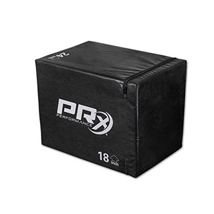 PRx Performance 3-in-1 Plyo Boxes, Plyometric Jump Training and Conditioning Box for All Athletes Soft Foam 16"/18"/24", Soft Foam 20"/24"/30" and, Wood 20"/24"/30" - color: Soft 16x18x24