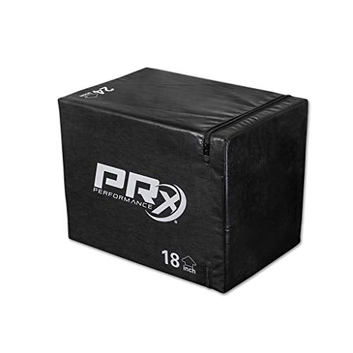 PRx Performance 3-in-1 Plyo Boxes, Plyometric Jump Training and Conditioning Box for All Athletes Soft Foam 16"/18"/24", Soft Foam 20"/24"/30" and, Wood 20"/24"/30" - color: Soft 16x18x24
