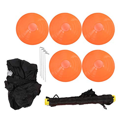 Agility Ladder, Speed Training Equipment Set, Speed Ladder with 19.7 Feet Steps, Football Cones, Running Umbrella,