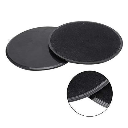 Asixxsix Exercise Sliders, 2PCS Portable 7 Inch Round Discs for Core Workout, Fitness Discs with Multi Surface Use on Carpet Hardwood Floor, for Pilates Yoga Physical Therapy Full