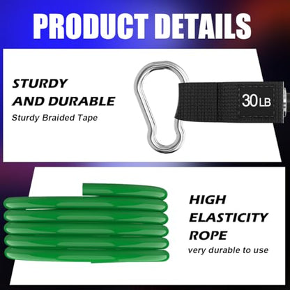 VEICK Resistance Bands, One Single Exercise Bands, Workout Bands Resistance Training for Home Workouts Fitness Pilates - color: Green(30LBS) + Handles