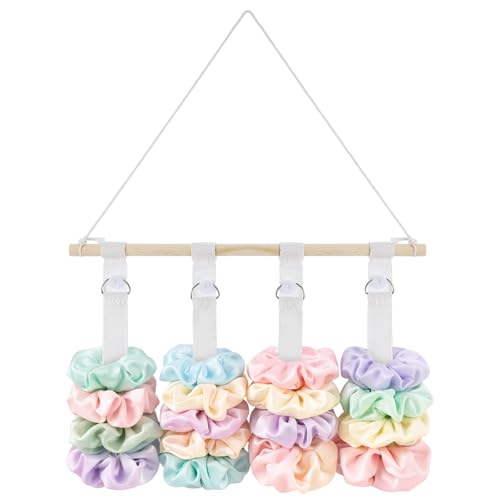Scrunchie Holder Organizer Bow Holder Hair Tie Organizer for Girls Hair Bow Hanger Hairs Clips Headband Organizers Storage Scrunchie Organizers for Baby Girls Women Wall Hanging Decor