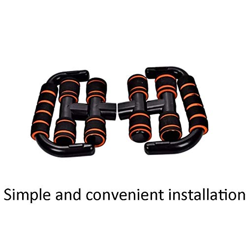 Fitness Push Up Bars Strength Training - Home Floor Workout Equipment Pushup Handle with Cushioned Foam Grip & Non-Slip Sturdy Structure