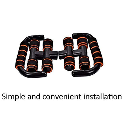 Fitness Push Up Bars Strength Training - Home Floor Workout Equipment Pushup Handle with Cushioned Foam Grip & Non-Slip Sturdy Structure