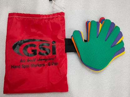 GSi Spot Markers – Non-Slip Non-Toxic Poly Spots – Floor Markers for PE, Sports & Classroom Activities - size: 3.⁠ ⁠Hand