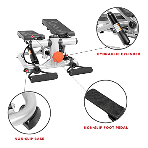 Sunny Health & Fitness Mini Stepper w/LCD Monitor & Adjustable Step Height - color: Grey