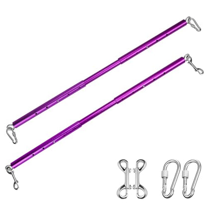 Spreader Bar Kit, Adjustable Workout Pilates Bar with Heavy Duty Exercise Stainless Steel Bar for Home Gyms Tools.