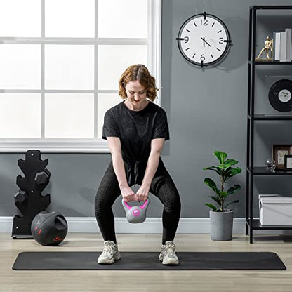 SPORTNOW Kettlebell, Kettle Bells with Handle for Home Gym Weight Lifting and Strength Training