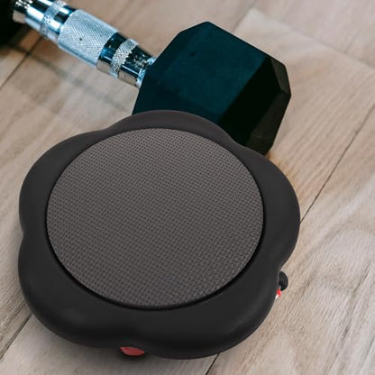 Holibanna Five-wheel Abdominal Exercise Slider Discs Core Workout Training Machine for Home Fitness with Dual-sided Gliding Design and Black Flower Shape for Abdominal Muscle Strengthening